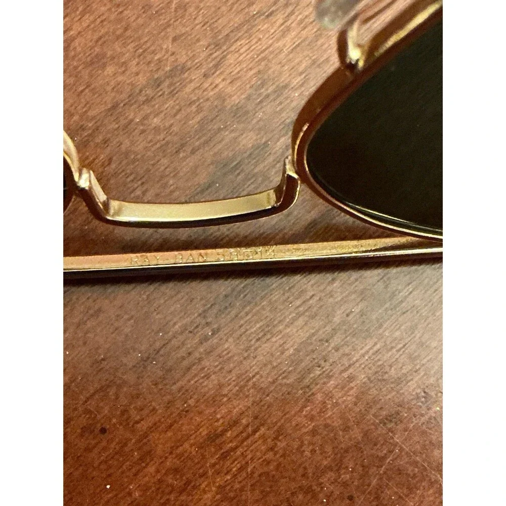 Ray-Ban Aviator Sunglasses Gold RB3025 58mm G-15 Green Lenses,Tips Pads & Case31